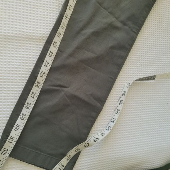 Theory Men's Blake Patton Slim Fit chino Pants size 33 Olive Green - Picture 10 of 13